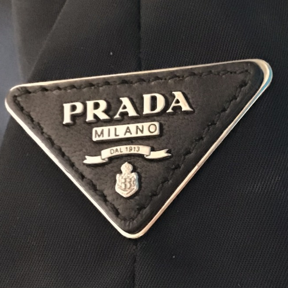 Prada Bag Black Nylon Tote/Shoulder Bag